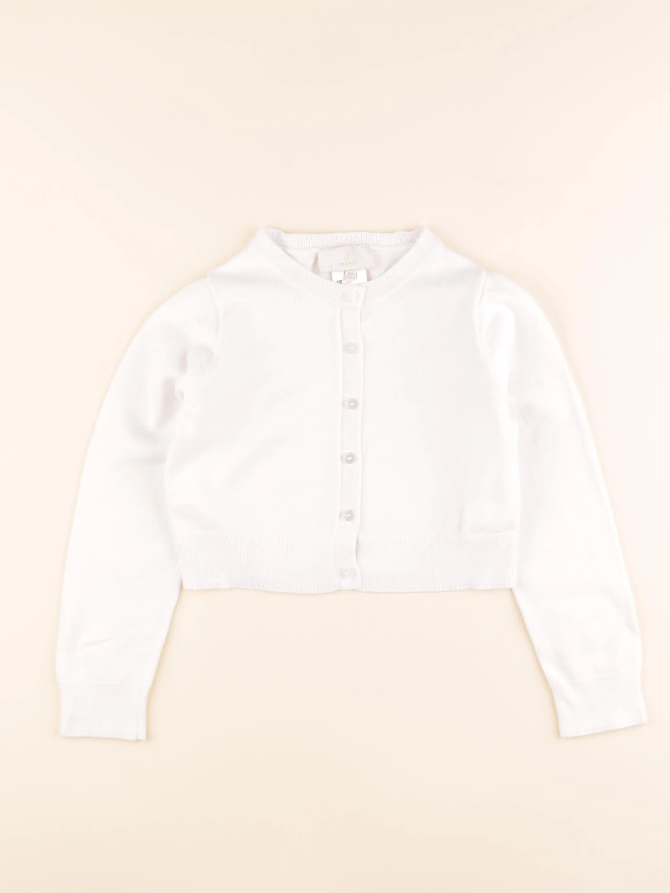 Jacadi - gilet blanc - 8 ans
