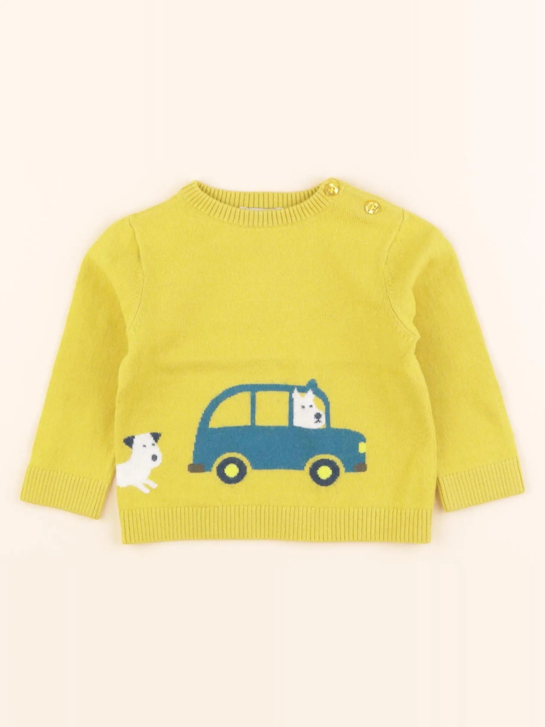 Jacadi - pull jaune - 18 mois