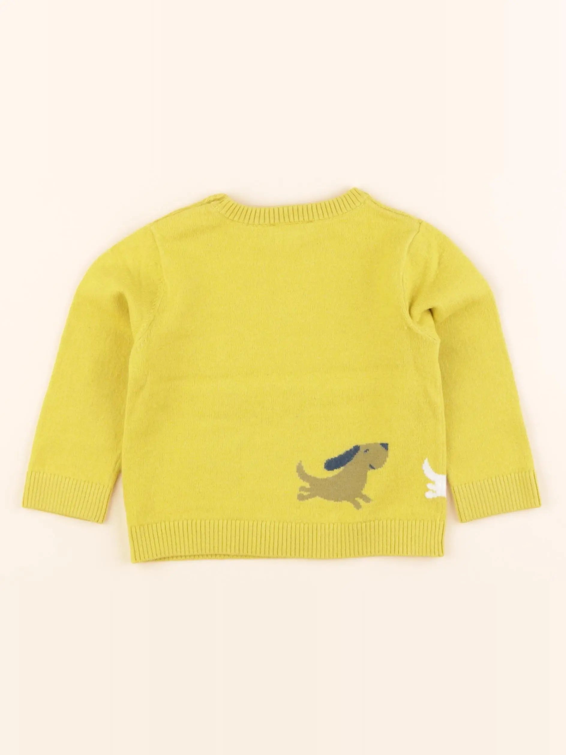 Jacadi - pull jaune - 18 mois