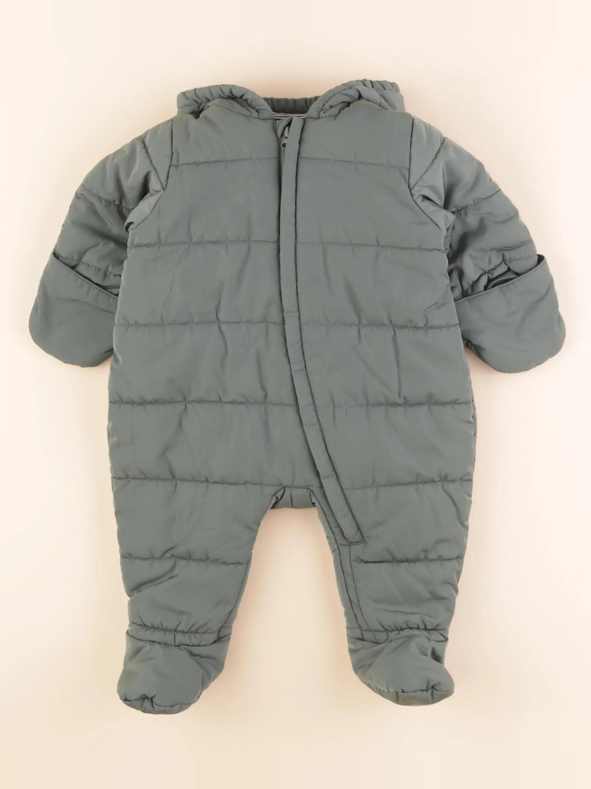 Petit Bateau - combi-pilote vert - 6 mois