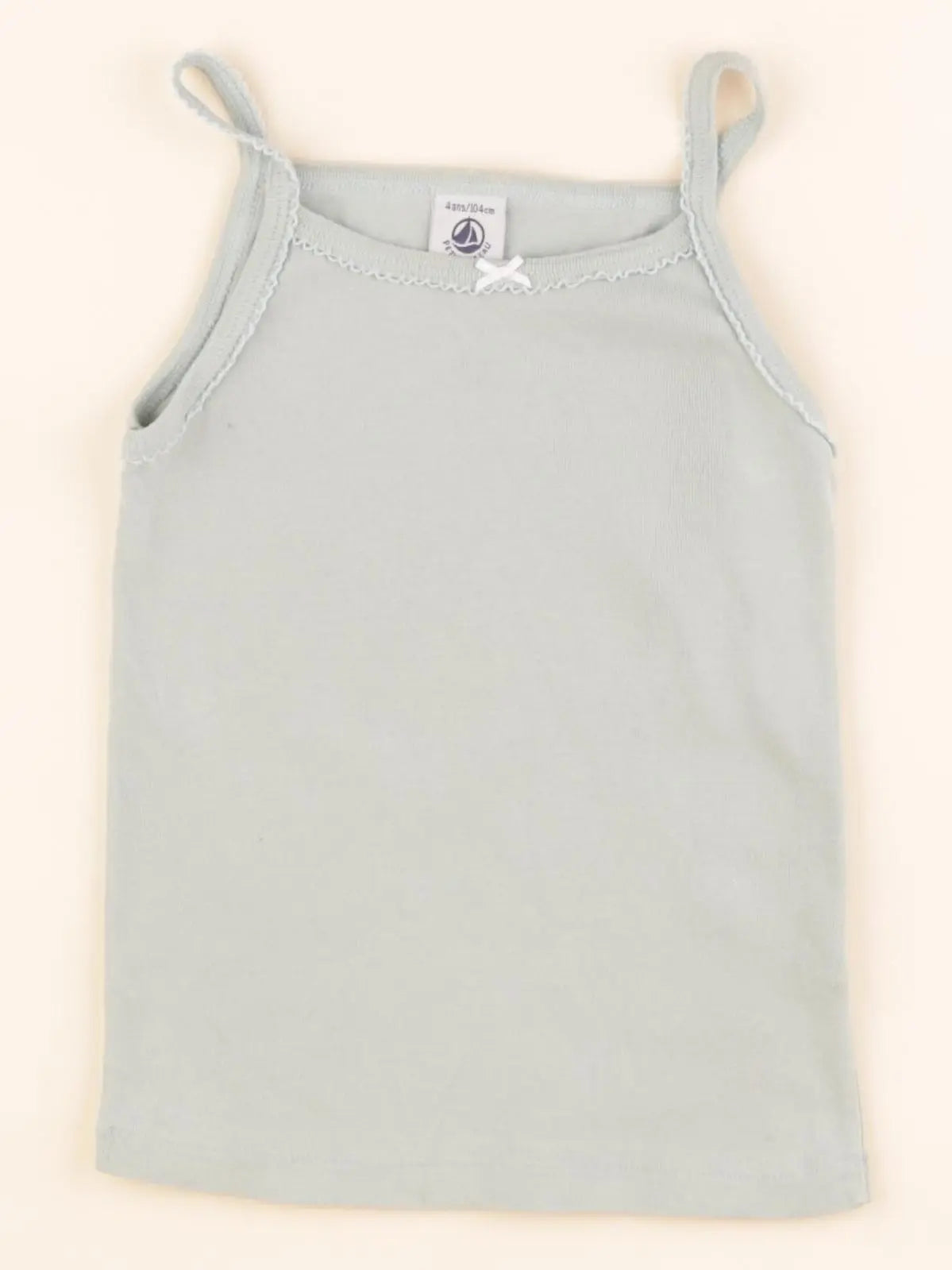 Petit Bateau - maillot de corps vert - 4 ans