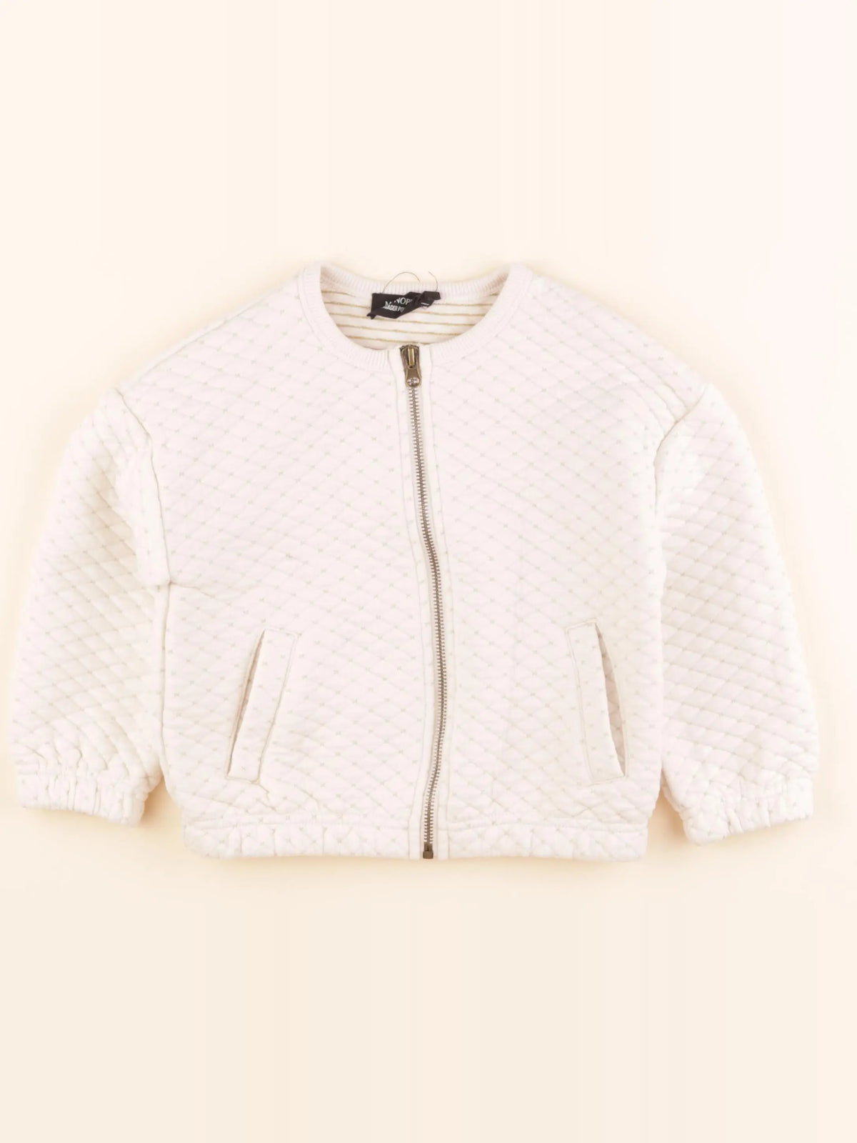 Monoprix - sweat beige, or - 4 ans
