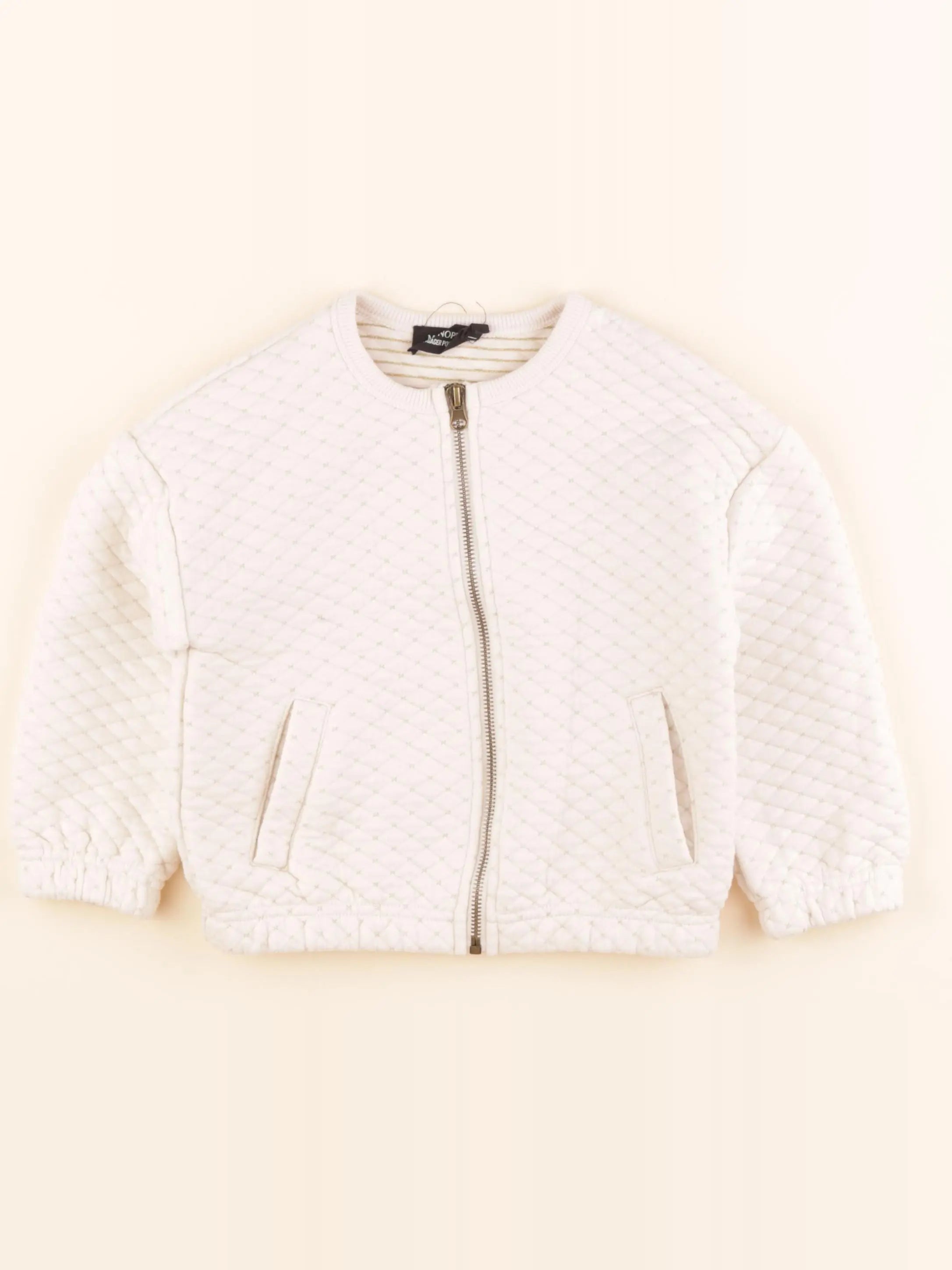 Monoprix - sweat beige, or - 4 ans