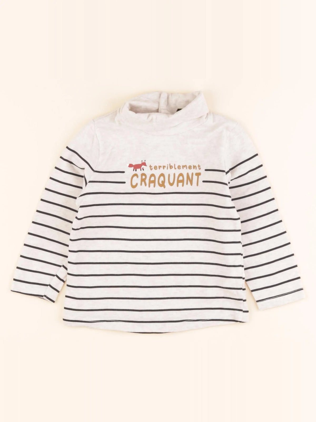 Tape à l'oeil - sous-pull beige - 18 mois