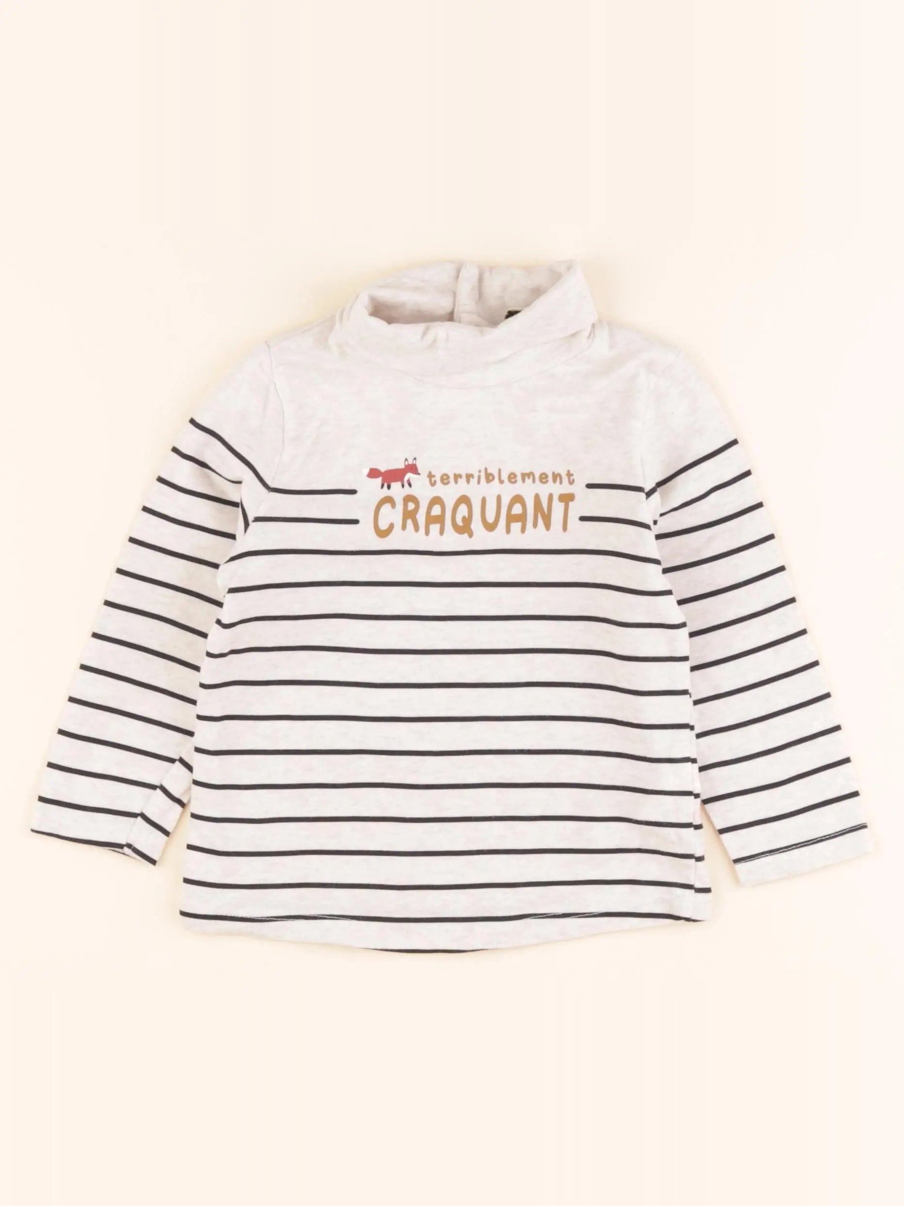 Tape à l'oeil - sous-pull beige - 18 mois