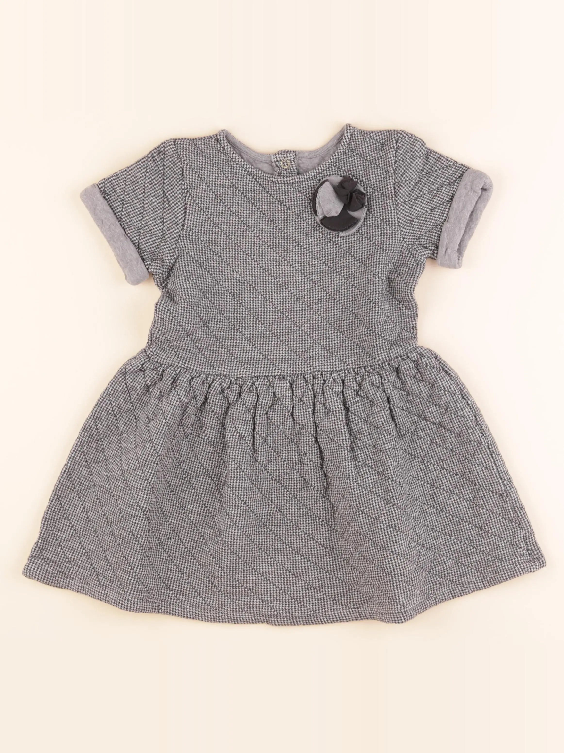 Petit Bateau - robe gris - 6 ans