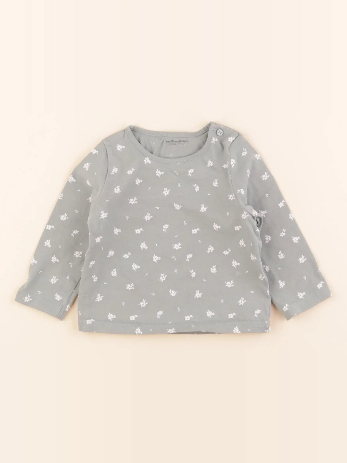 Vertbaudet - tee-shirt vert - 9 mois