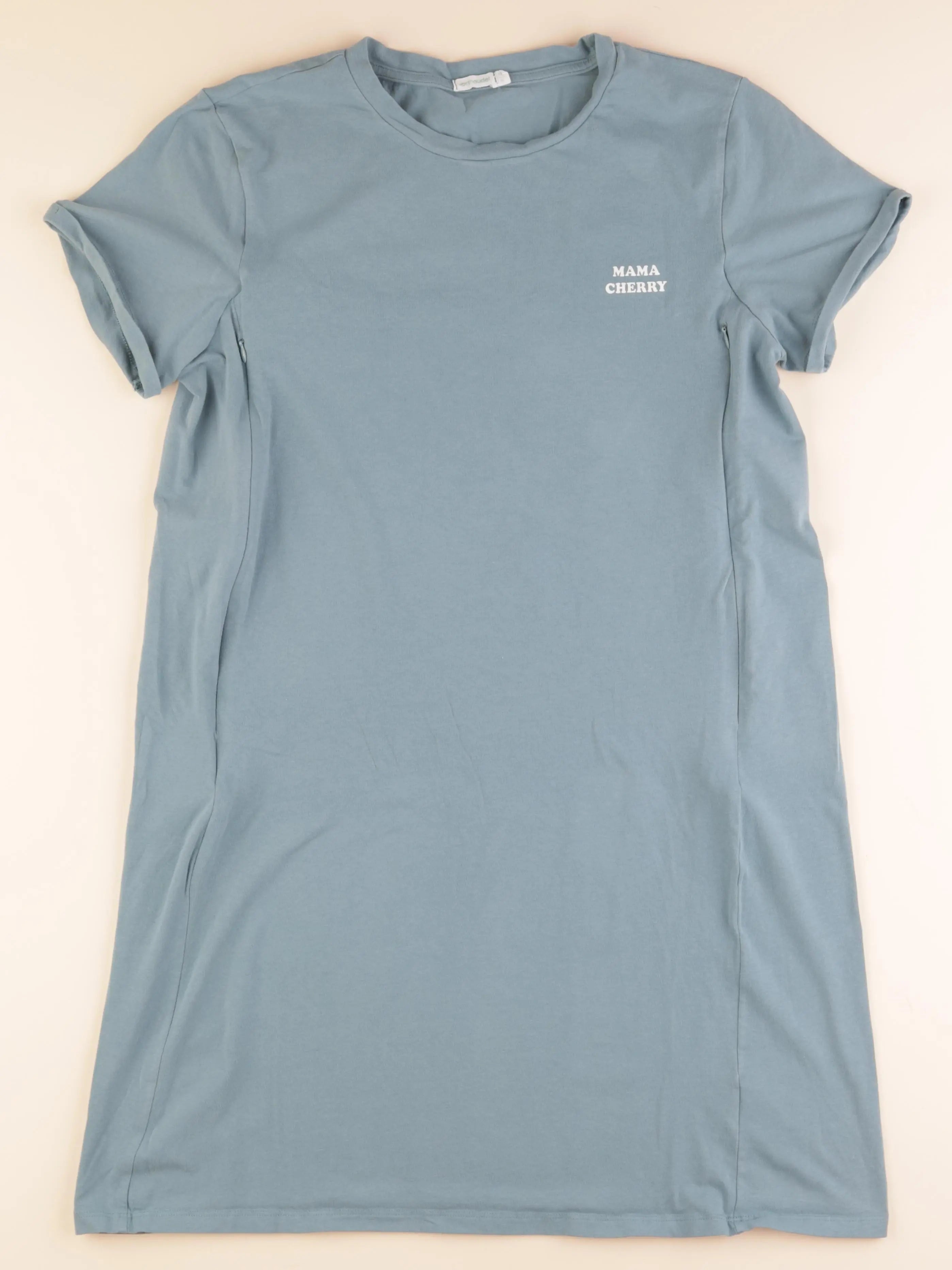 Vertbaudet - chemise de nuit allaitement bleu - 42 à 44