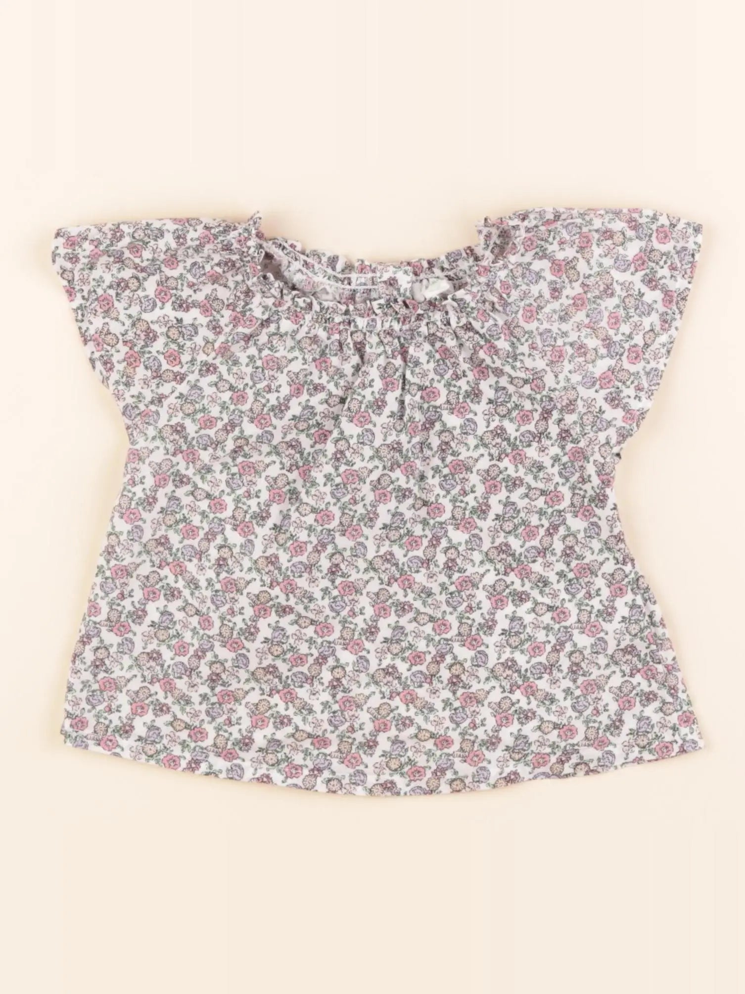 Vertbaudet - blouse multicolore - 9 mois