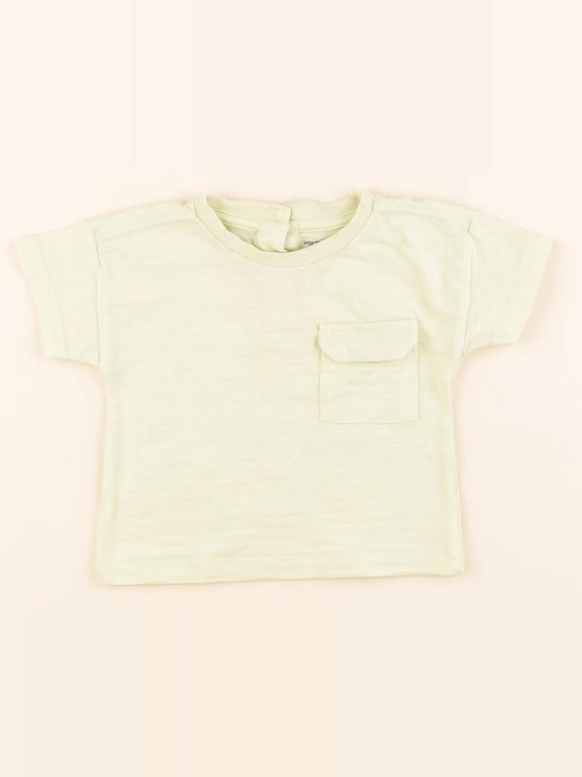 Vertbaudet - tee-shirt jaune - 6 mois