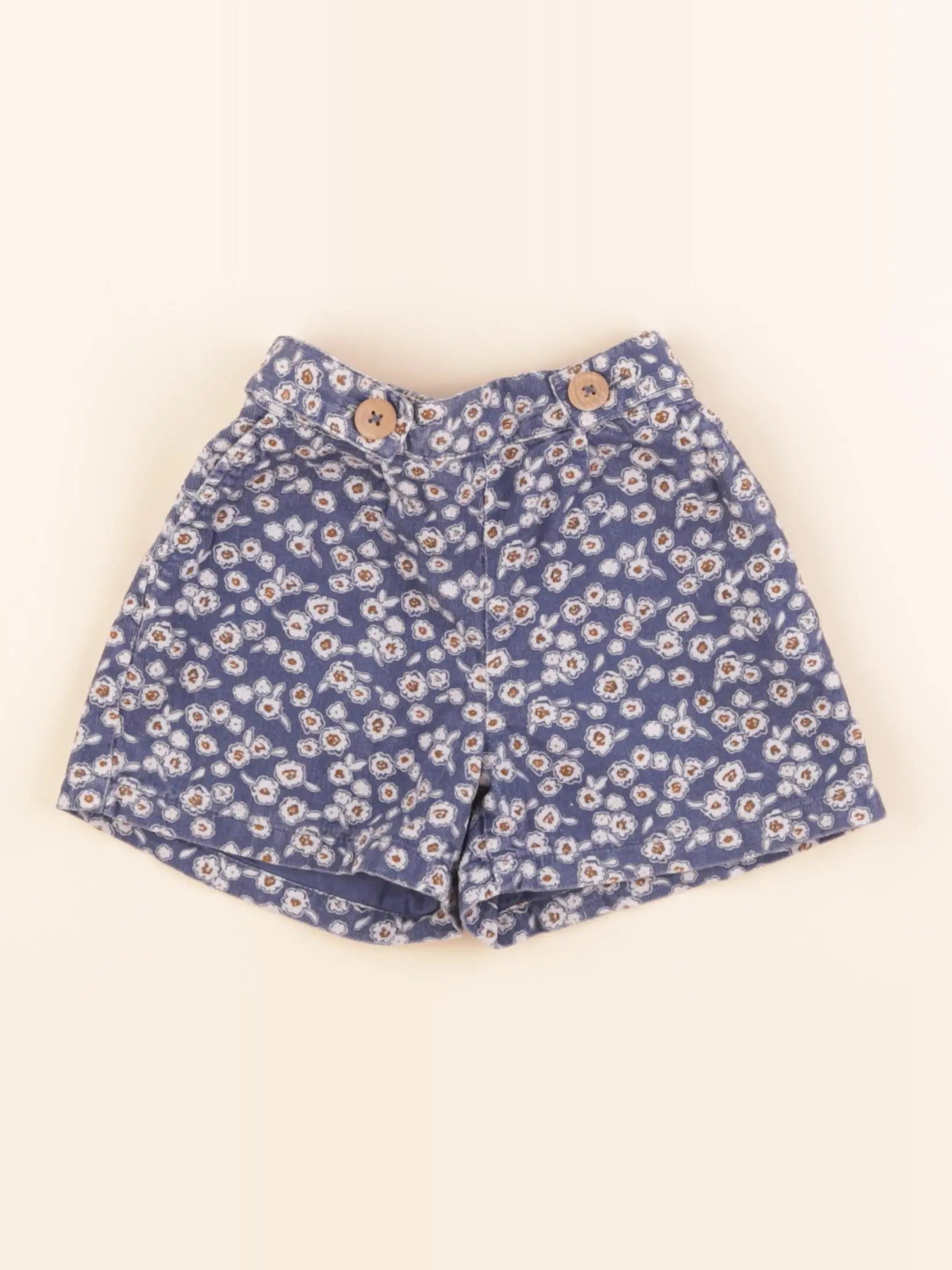 Eden & Victor - short bleu - 4 ans