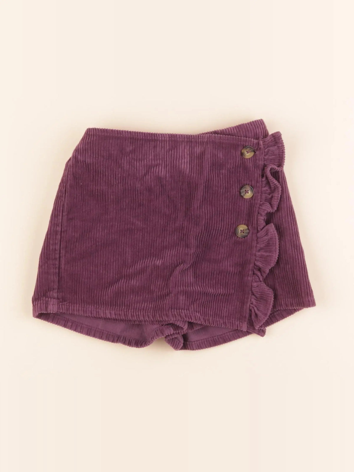 Vertbaudet - jupe short violet - 4 ans