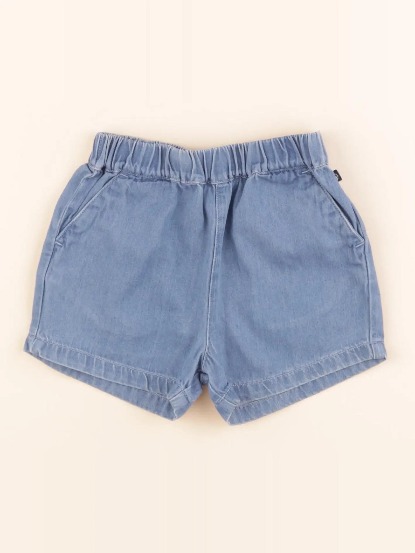 Petit Bateau - short bleu - 24 mois