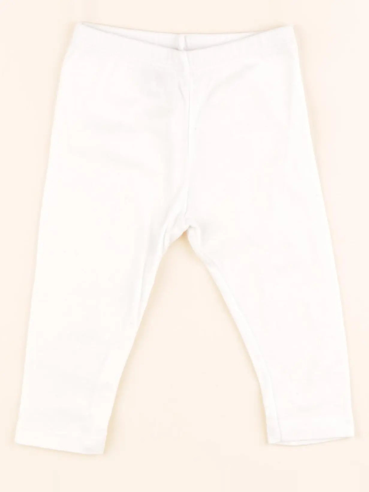 Petit Bateau - legging blanc - 12 mois