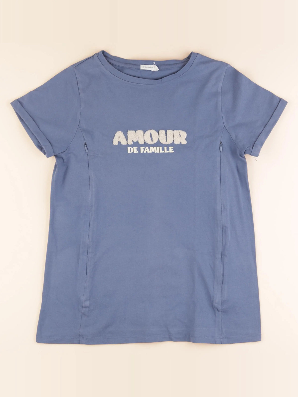 Vertbaudet - tee-shirt allaitement bleu - 34 à 36