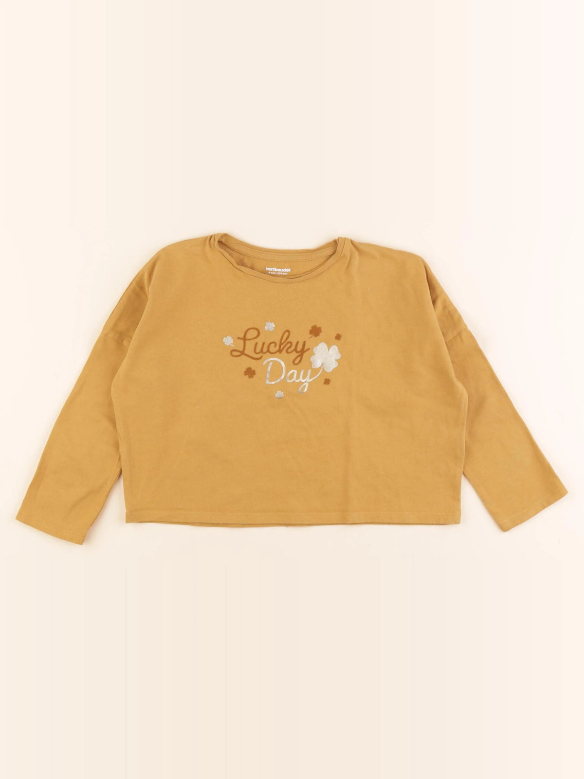 Vertbaudet - tee-shirt jaune - 4 ans