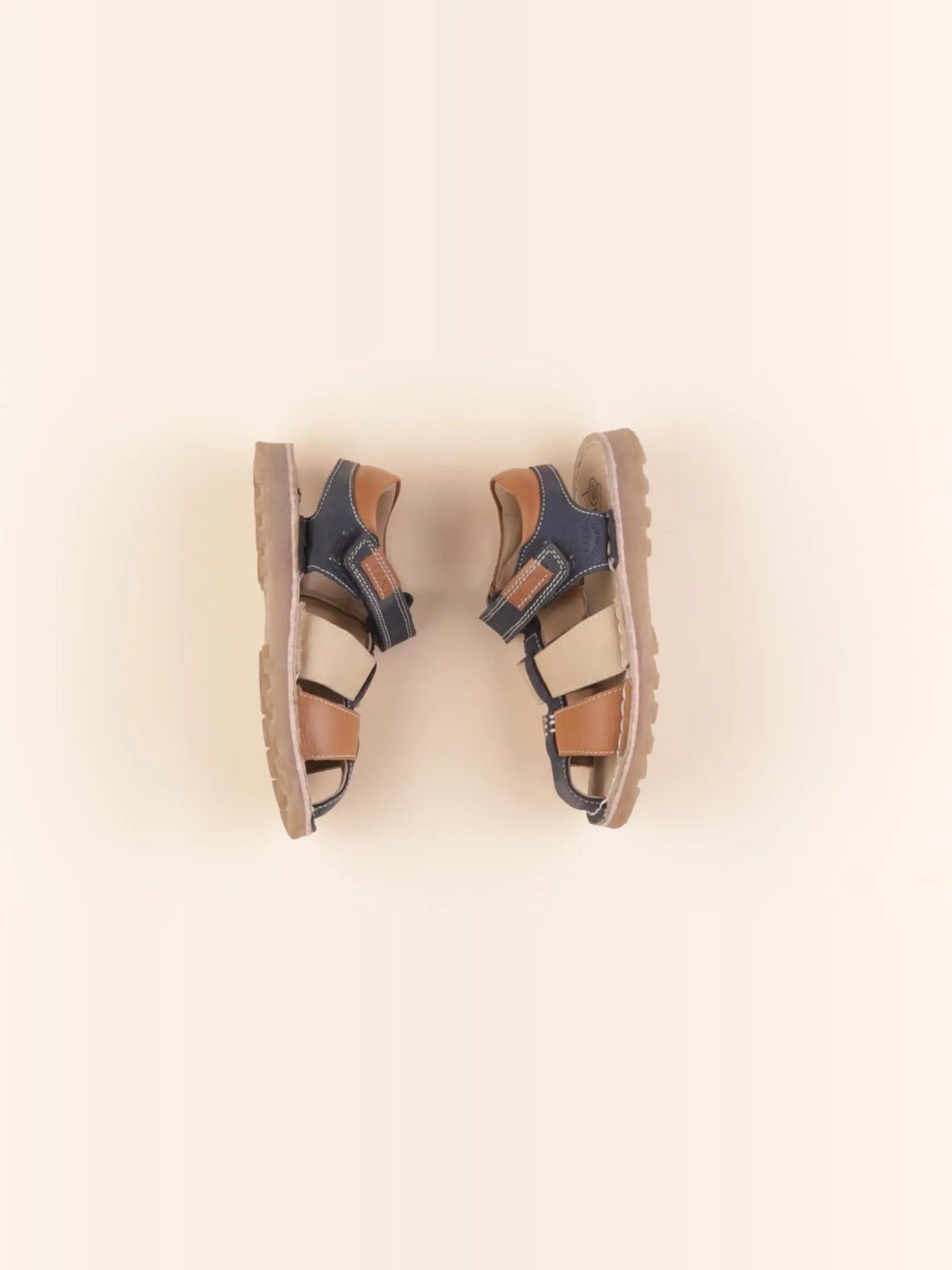 Vertbaudet - sandales bleu, marron - pointure 27