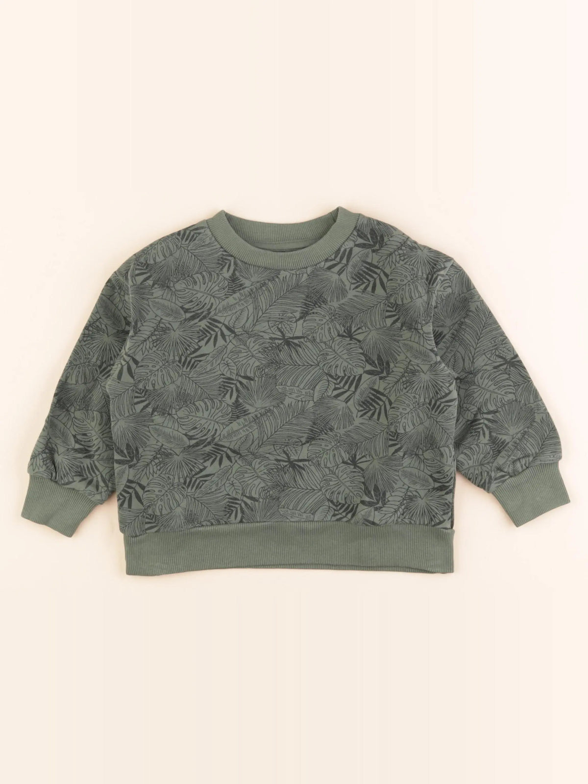 Vertbaudet - sweat vert - 4 ans