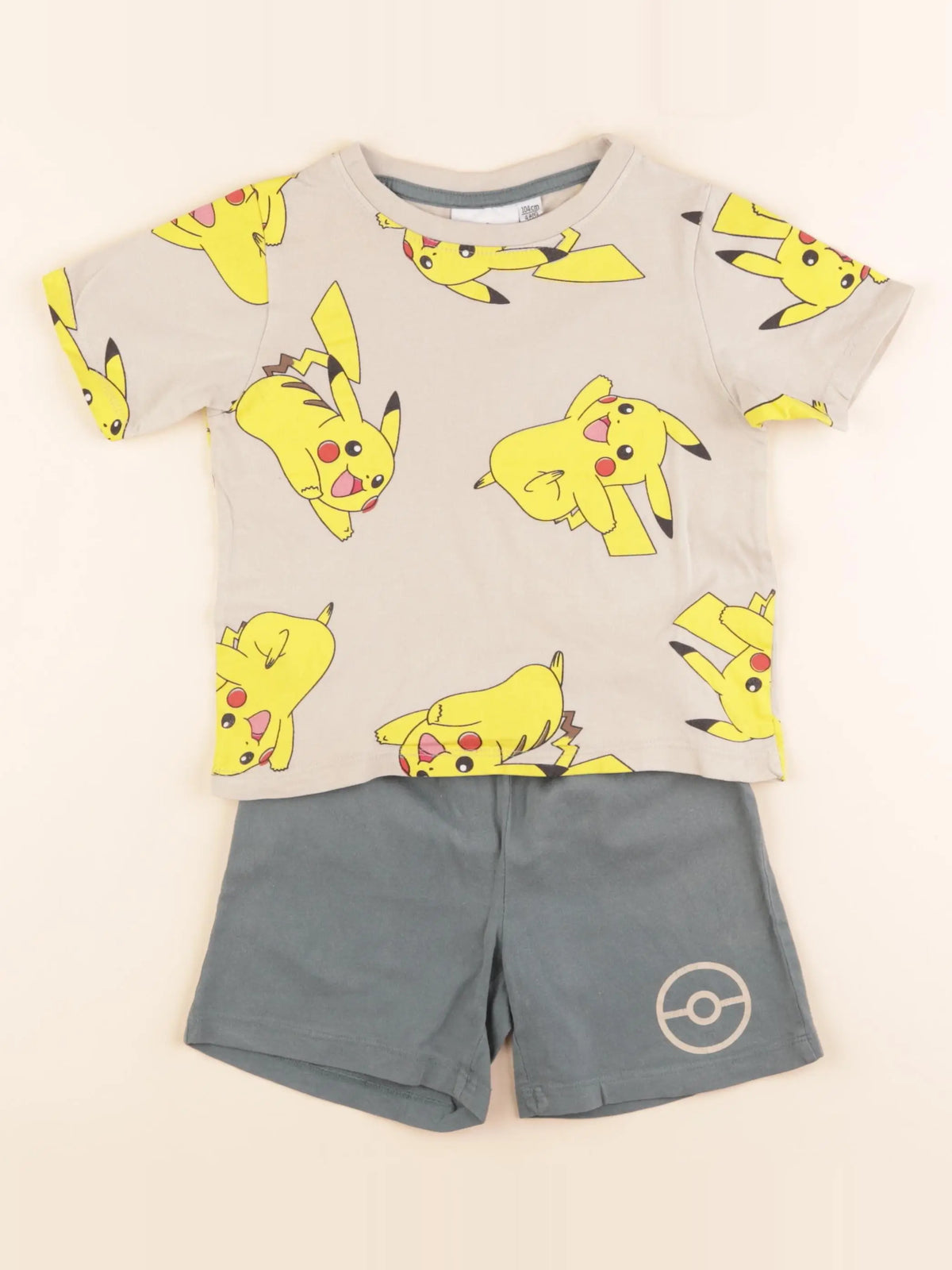 Vertbaudet - pyjama coton marron, vert - 4 ans