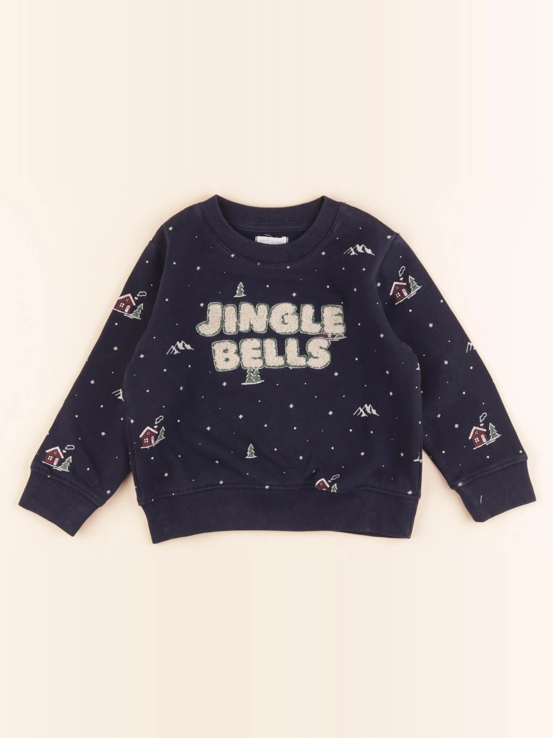Vertbaudet - sweat bleu - 4 ans