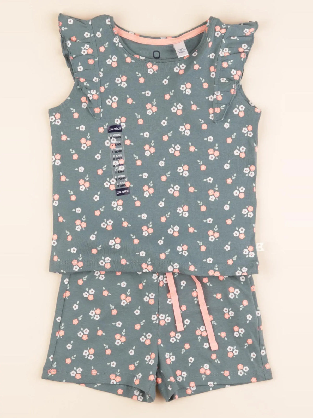 Tape à l'oeil - pyjama coton vert - 2 ans