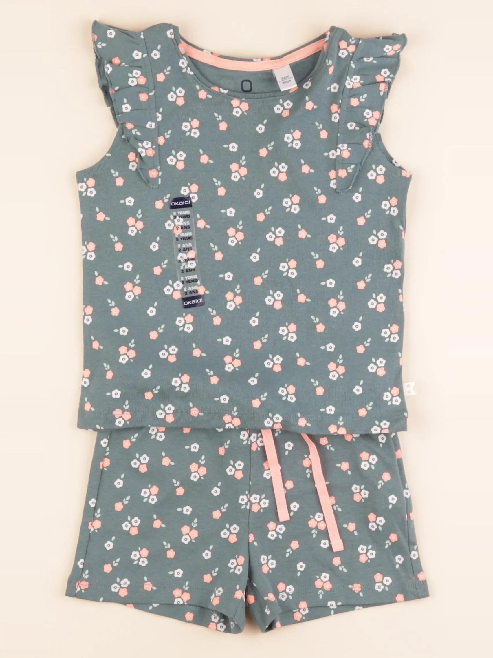 Tape à l'oeil - pyjama coton vert - 2 ans