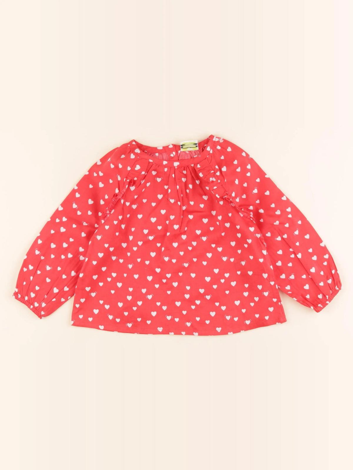 Tape à l'oeil - blouse rouge - 18 mois