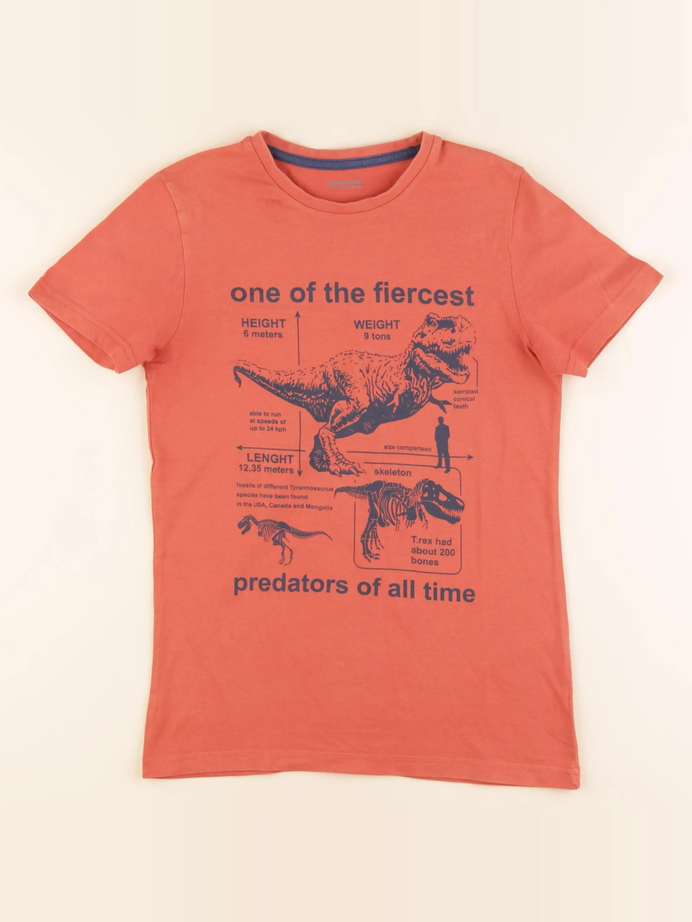 Vertbaudet - tee-shirt orange - 10 ans