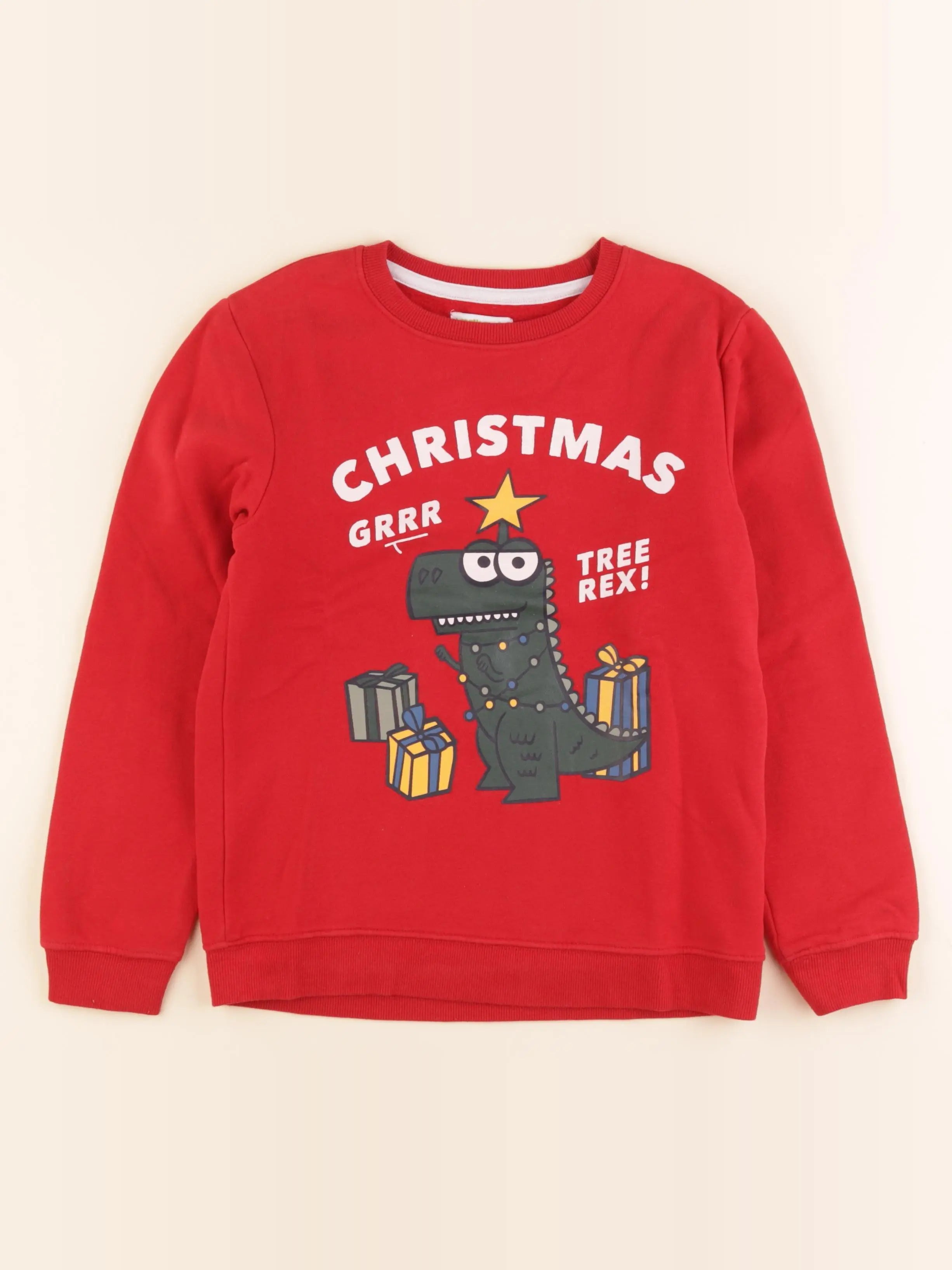 Vertbaudet - sweat rouge - 10 ans