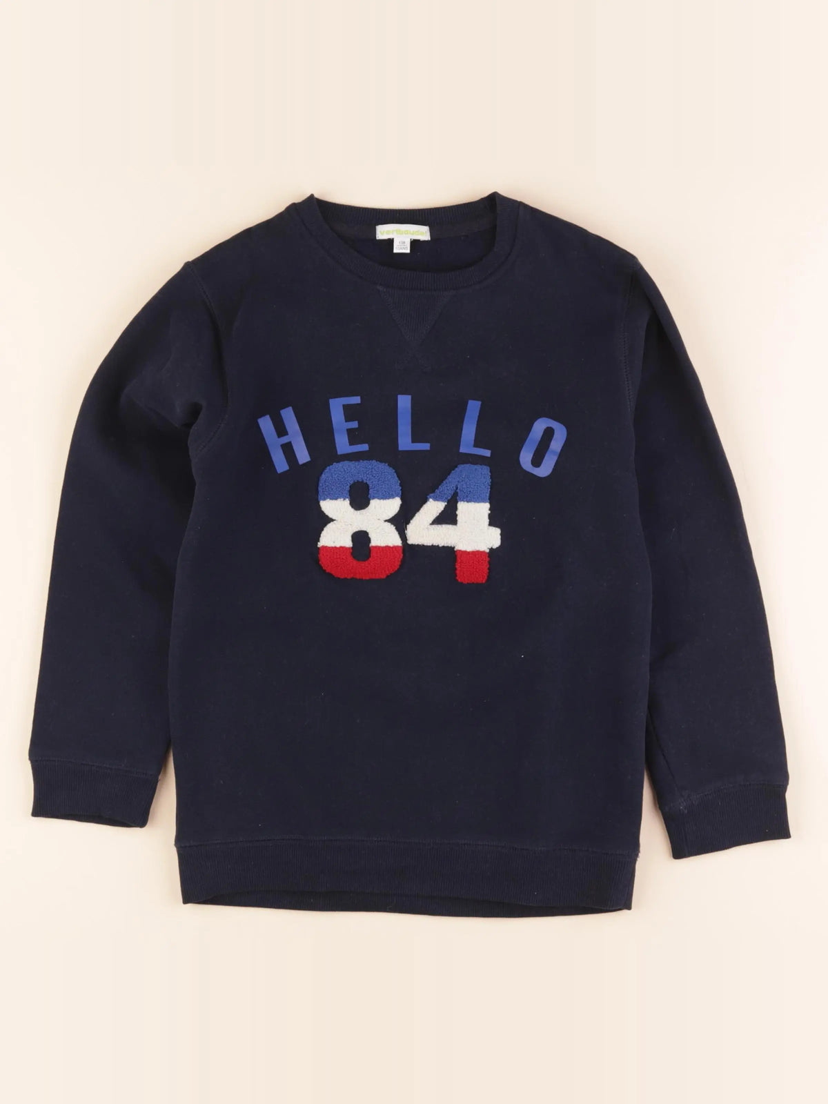 Vertbaudet - sweat bleu - 10 ans