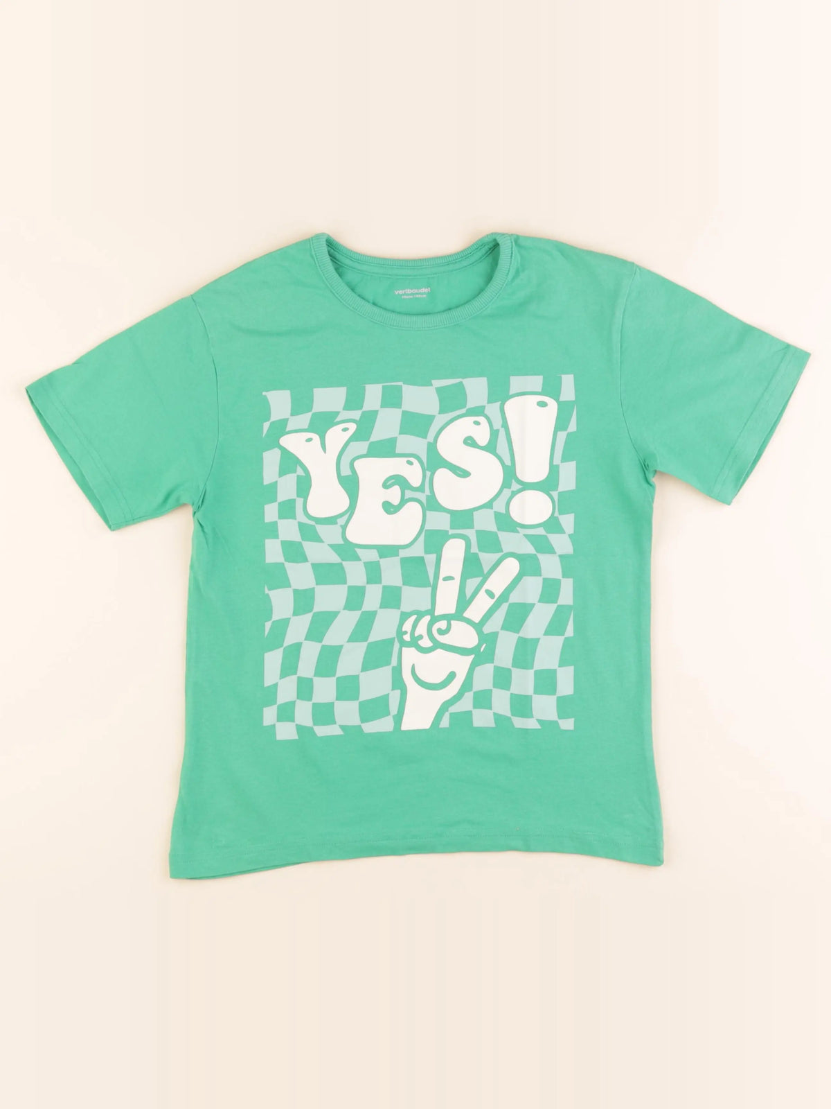 Vertbaudet - tee-shirt vert - 10 ans