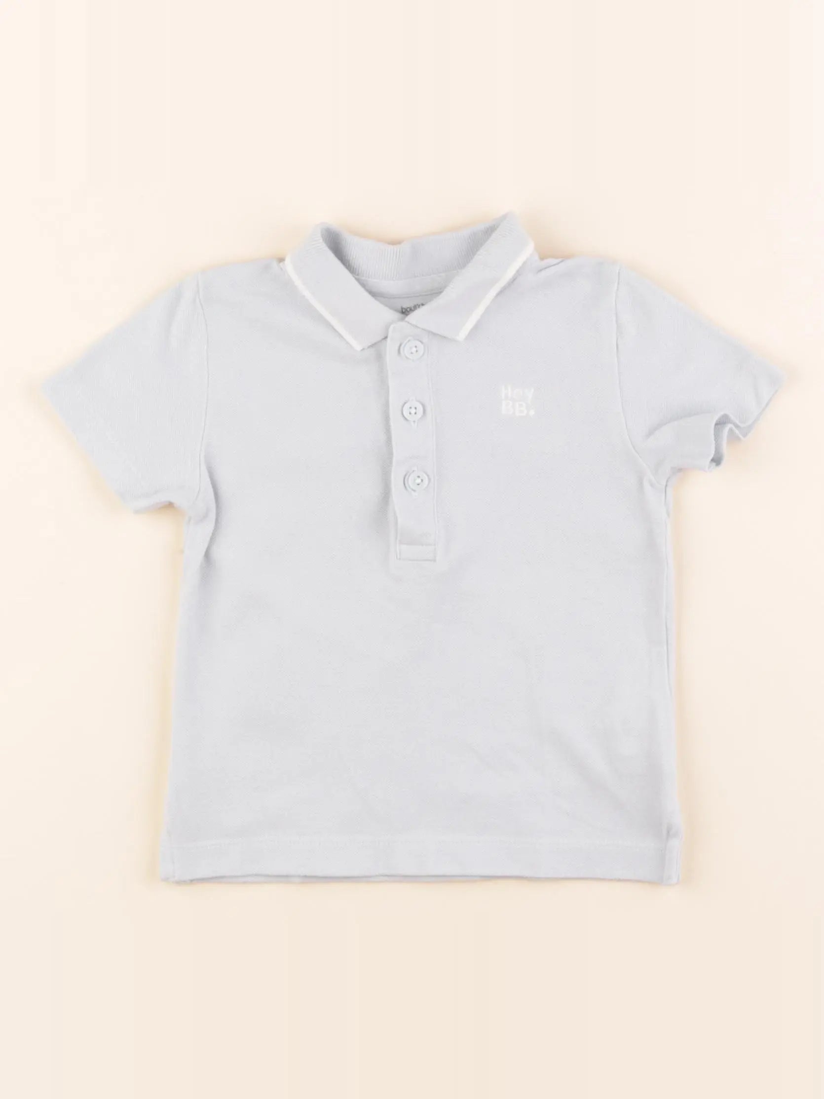 Boutchou - polo bleu - 18 mois