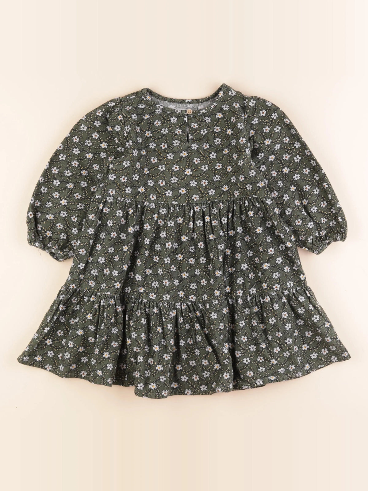 Monoprix - robe vert - 5 ans