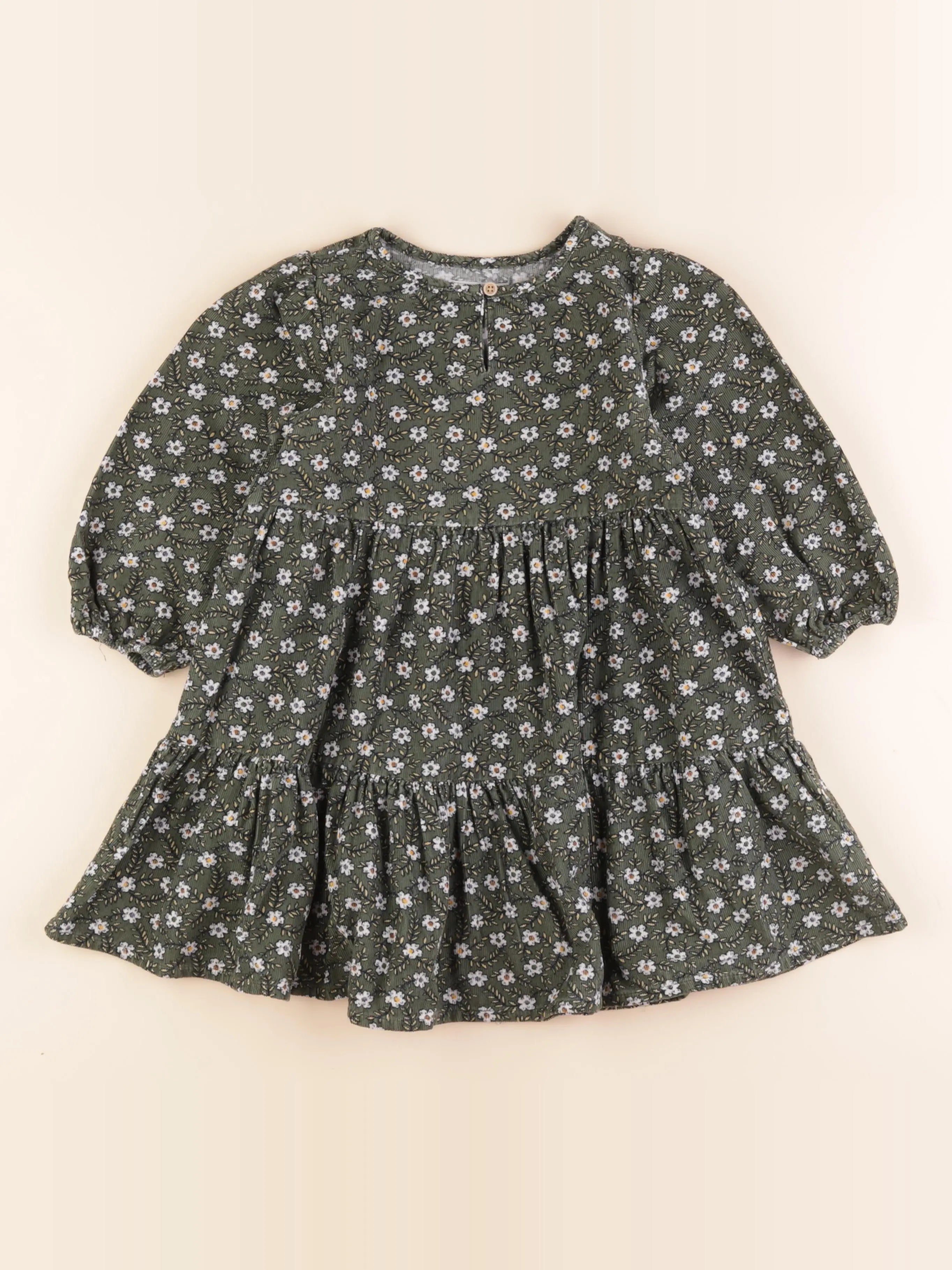 Monoprix - robe vert - 5 ans