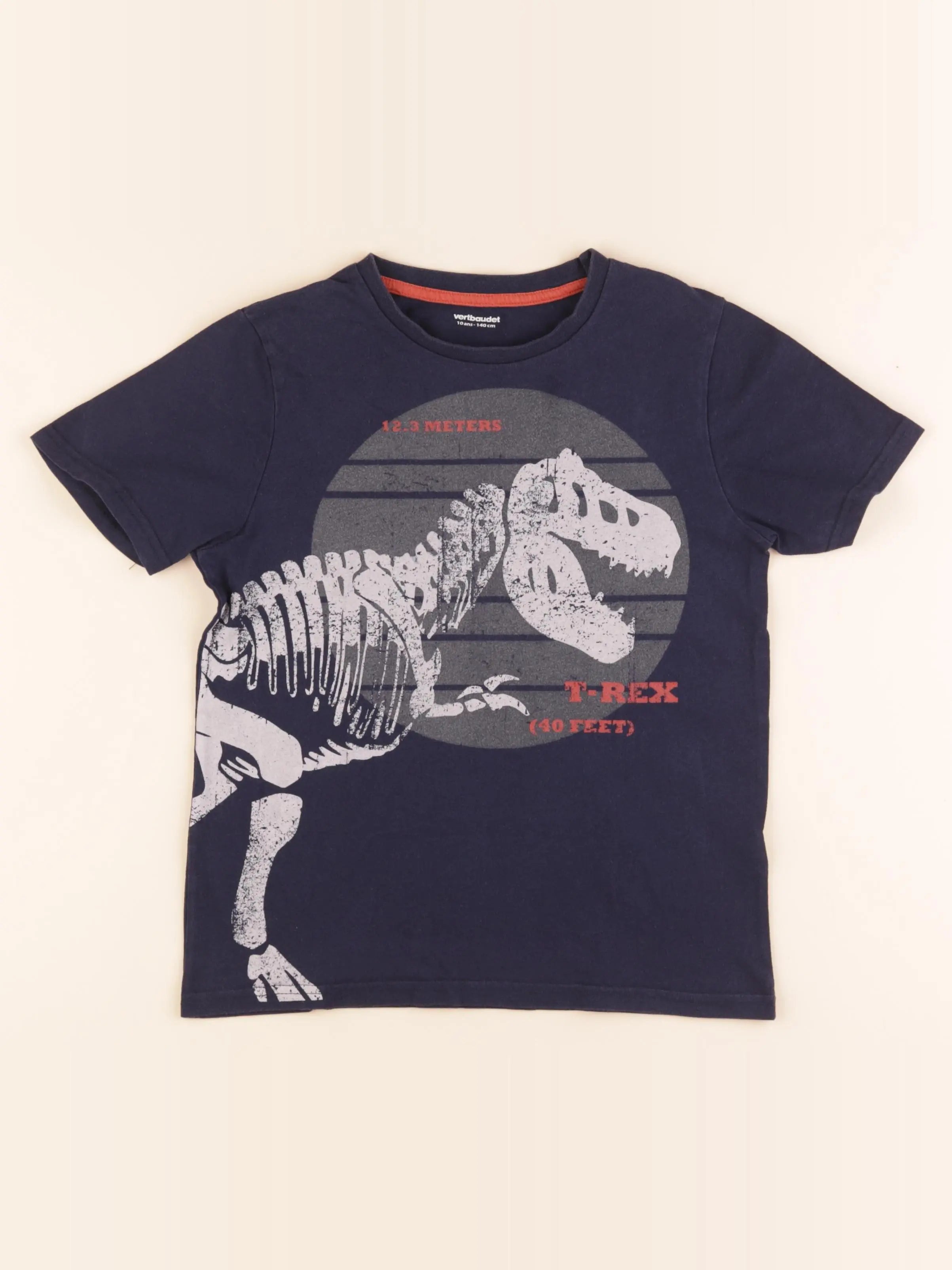 Vertbaudet - tee-shirt bleu - 10 ans
