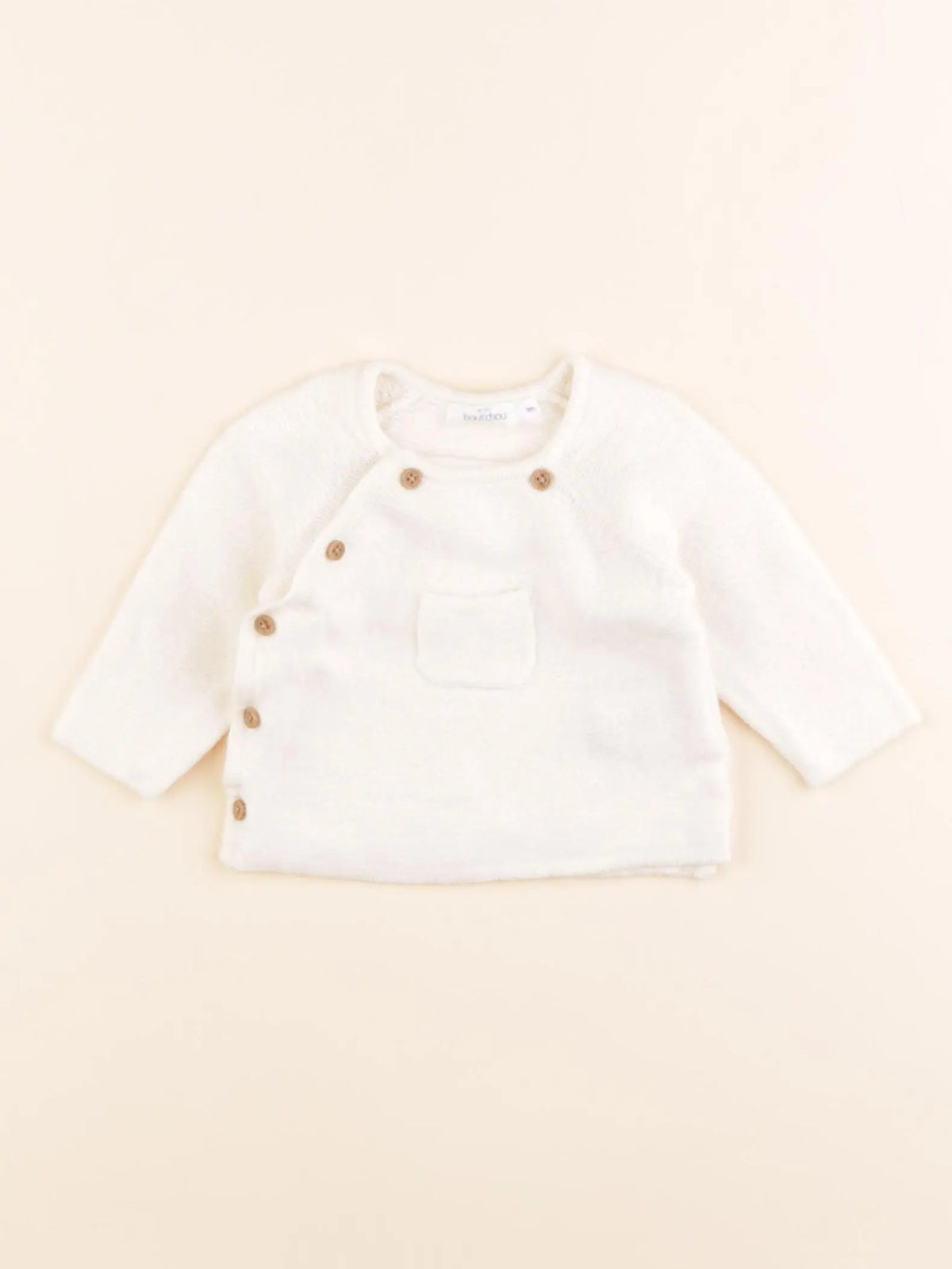 Boutchou - pull blanc - 1 mois