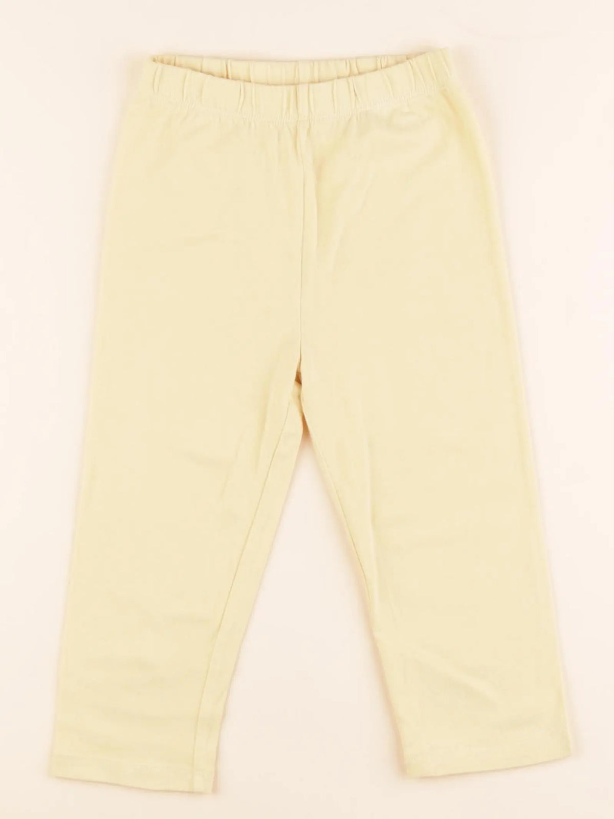 Vertbaudet - legging court jaune - 6 ans