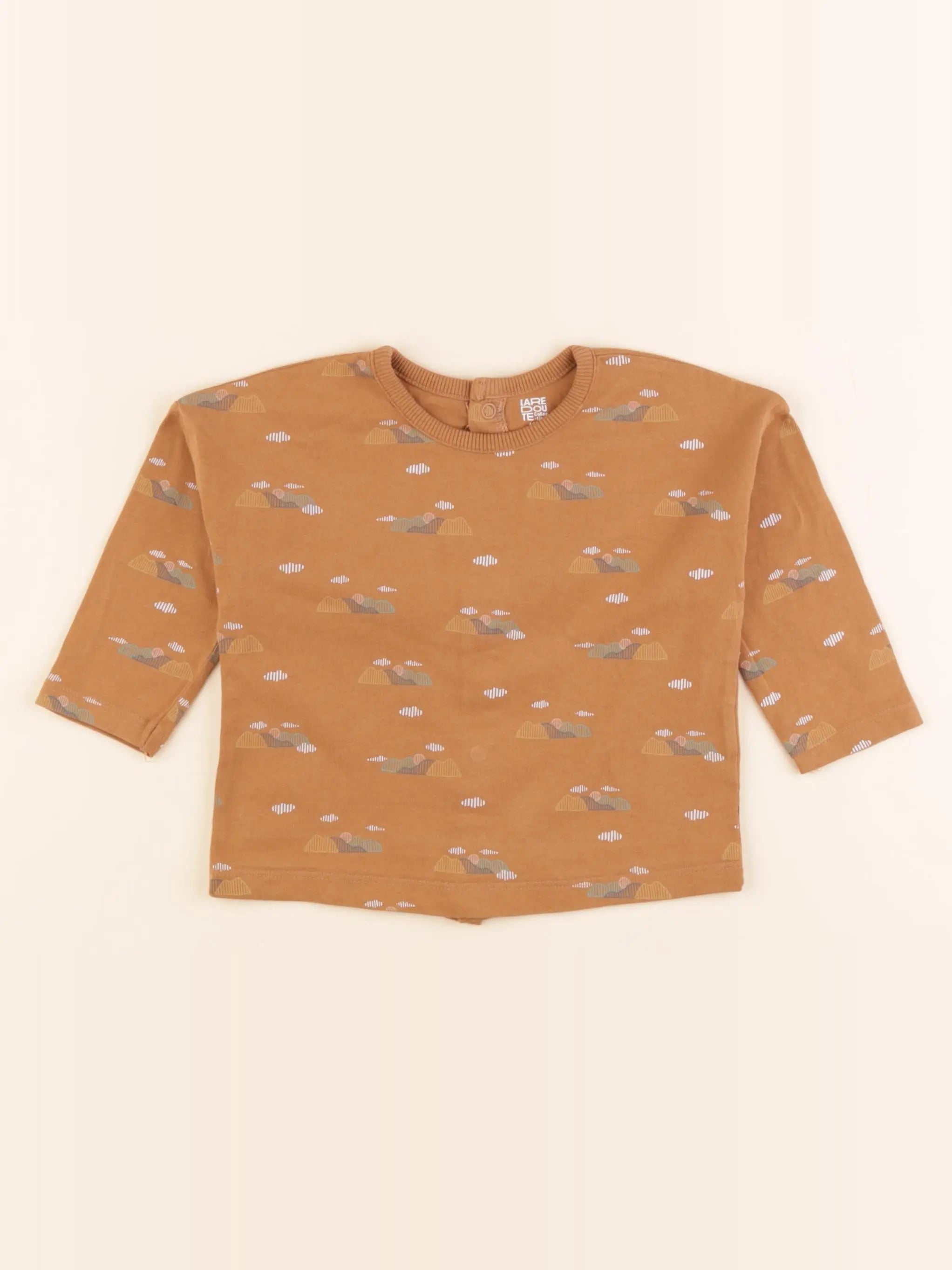 La Redoute - tee-shirt marron - 12 mois