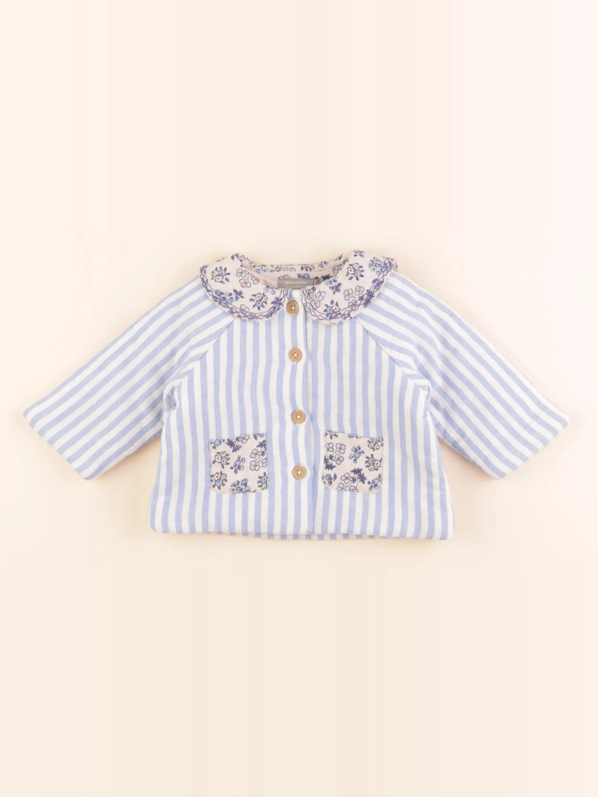 Boutchou - veste bleu - 3 mois