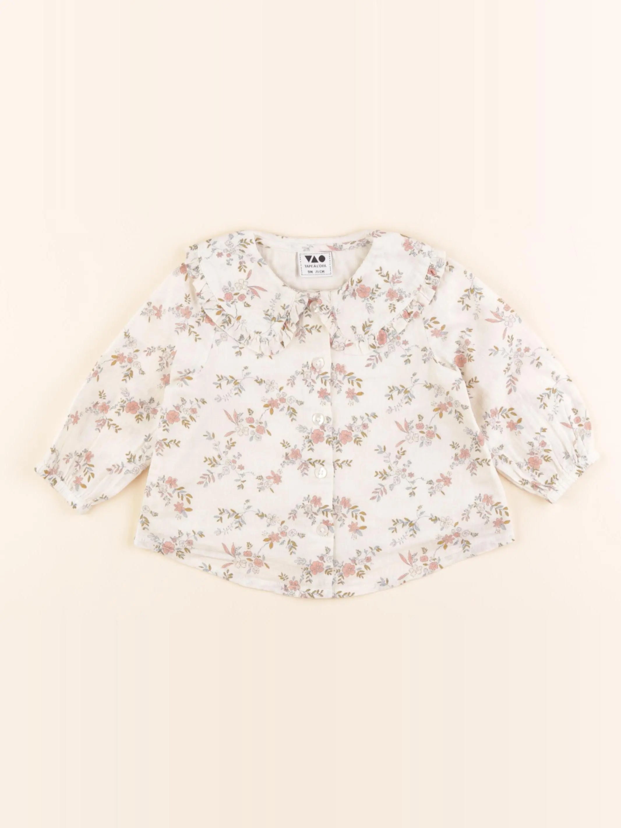 Tape à l'oeil - blouse beige - 9 mois