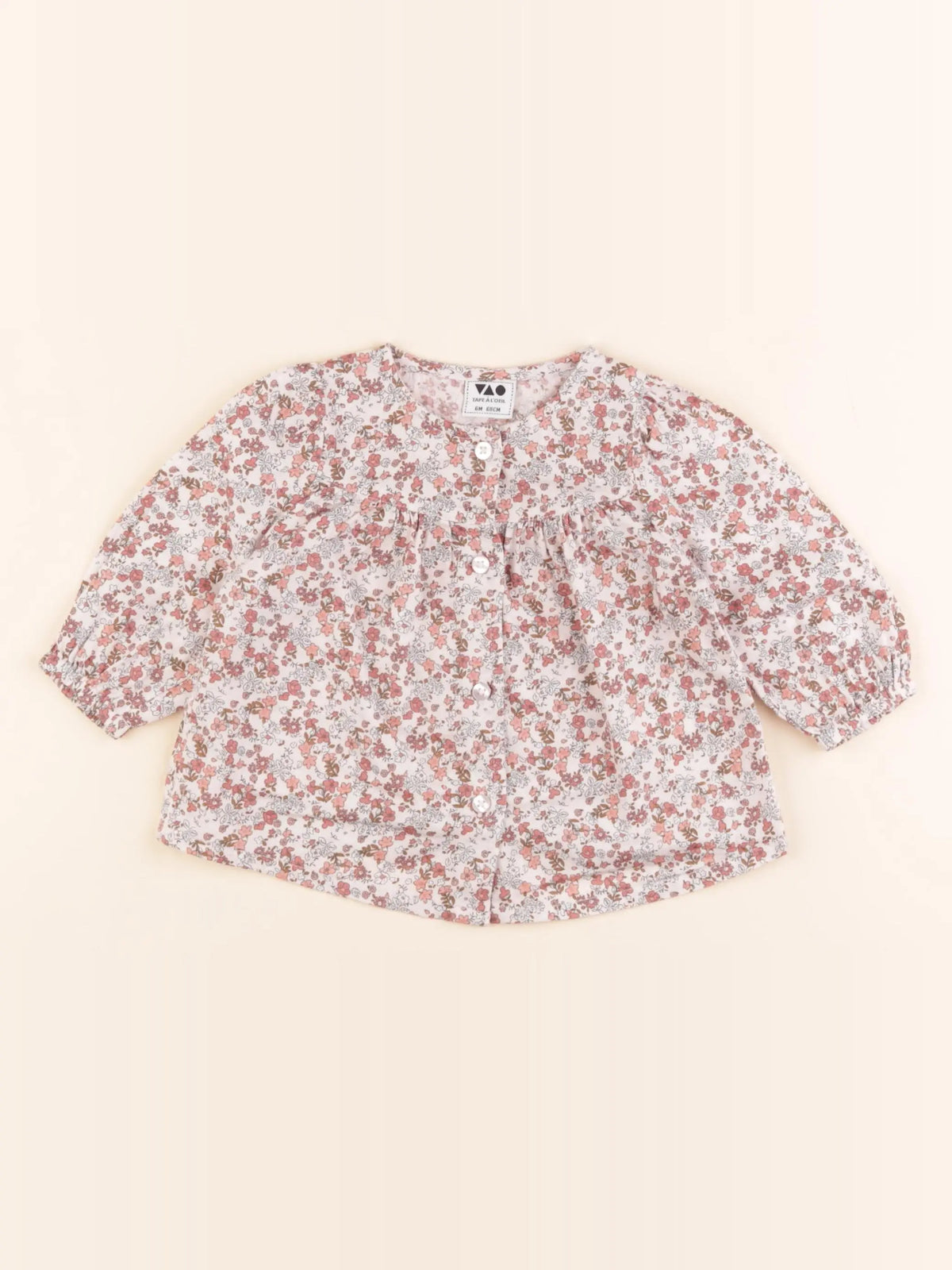 Tape à l'oeil - blouse beige - 6 mois