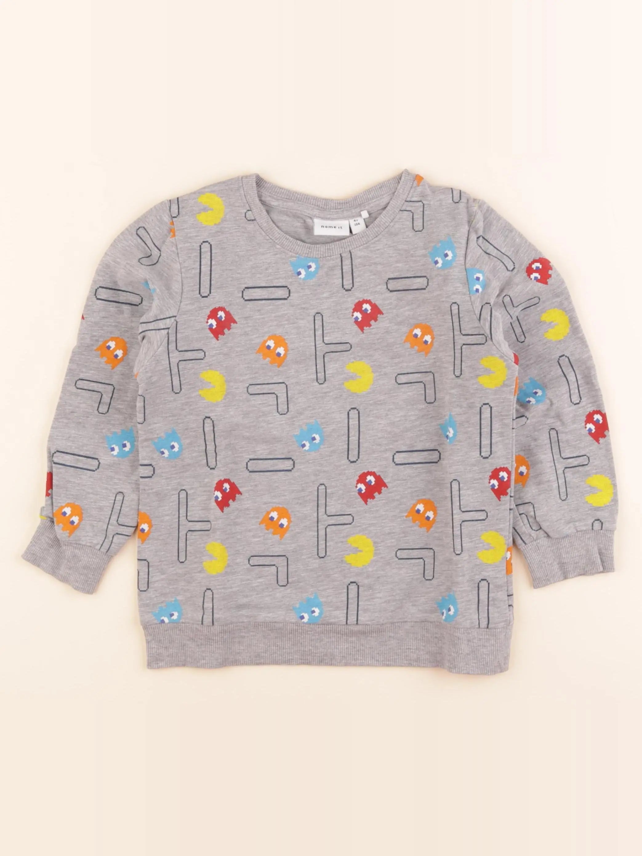 Name it - sweat gris - 4 ans