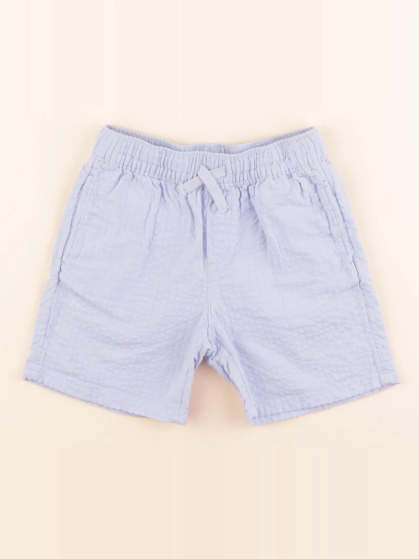 H&M - short bleu - 2/3 ans