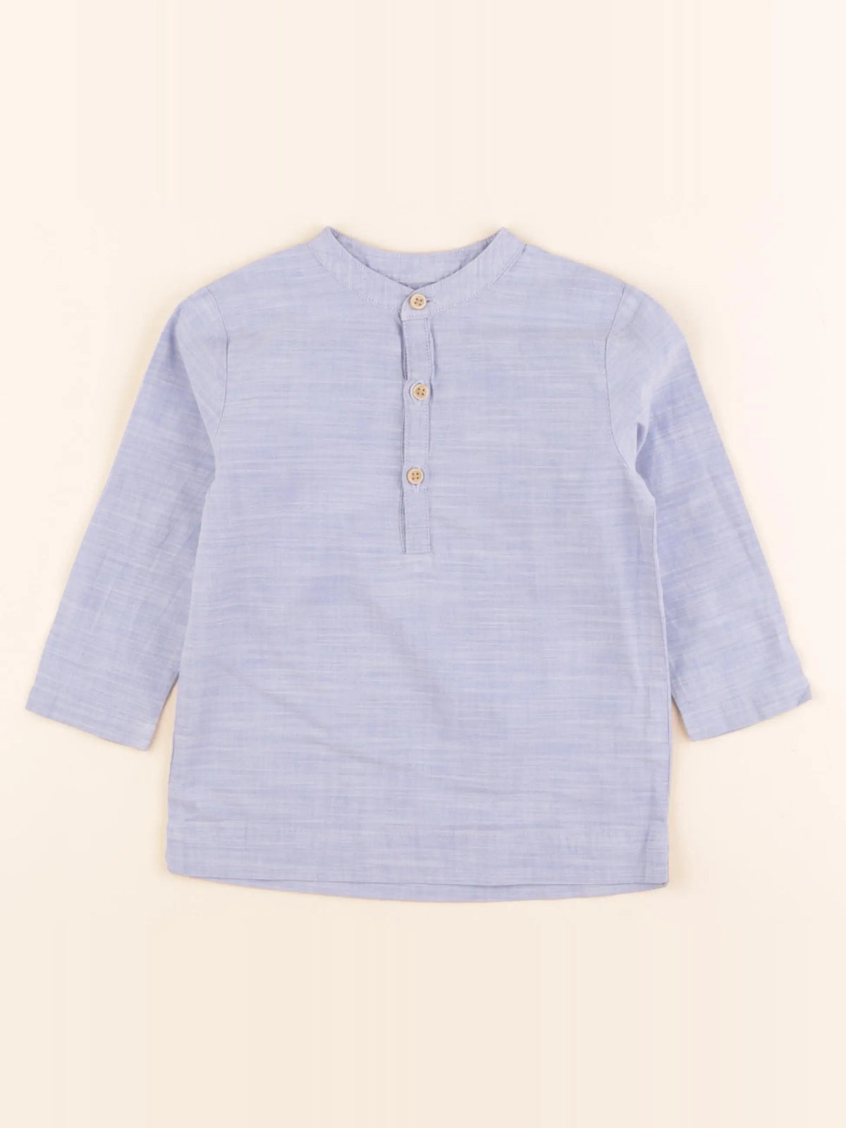 Boutchou - chemise bleu - 24 mois