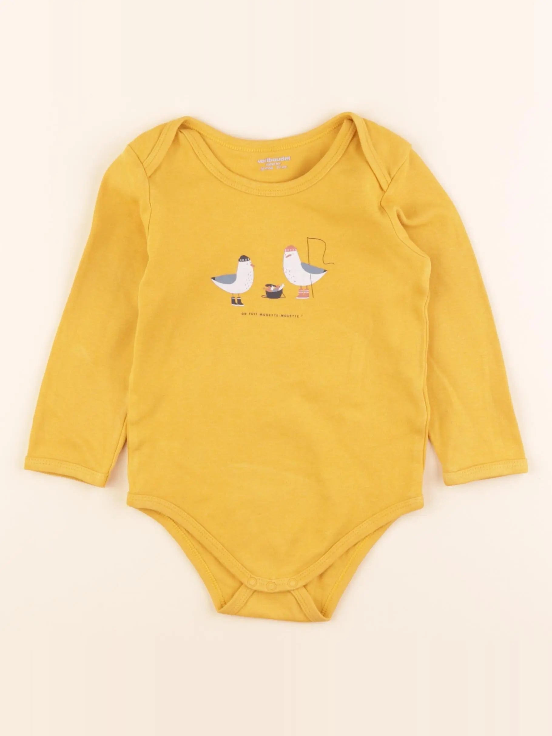 Vertbaudet - body jaune - 36 mois
