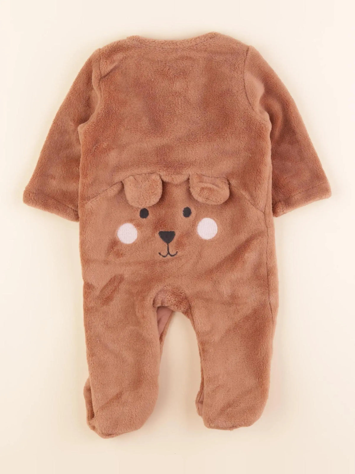 Vertbaudet - sur-pyjama marron - 3 mois