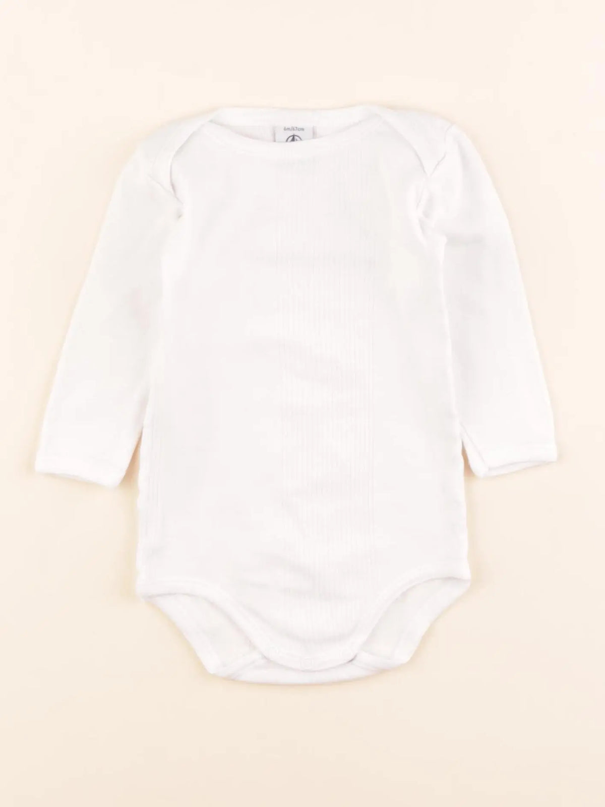 Petit Bateau - body blanc - 6 mois