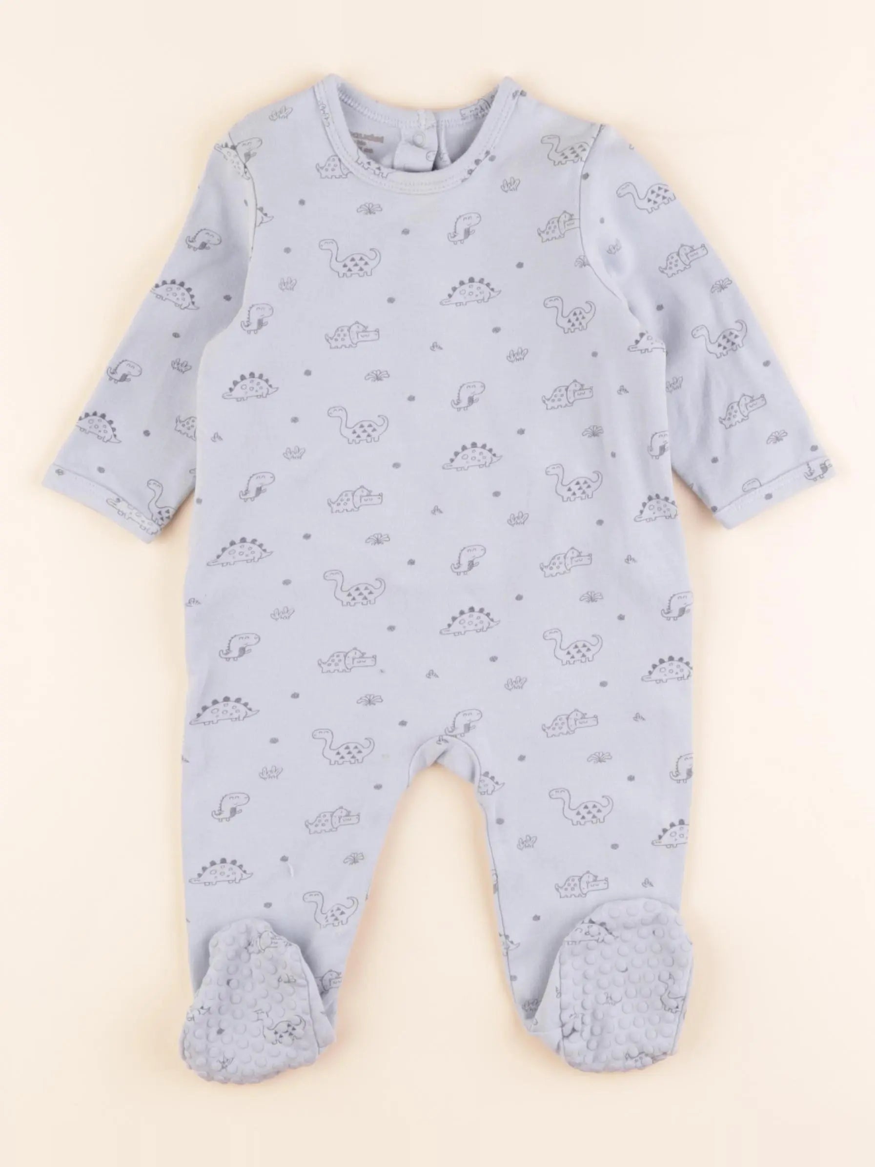 Vertbaudet - pyjama coton bleu - 9 mois