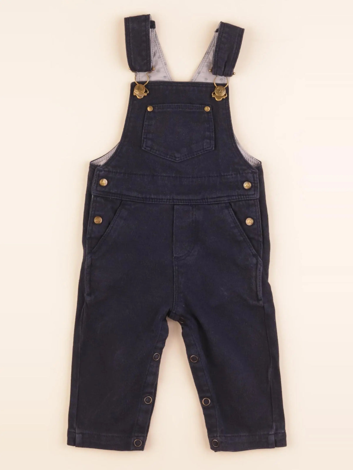 Petit Bateau - salopette bleu - 6 mois