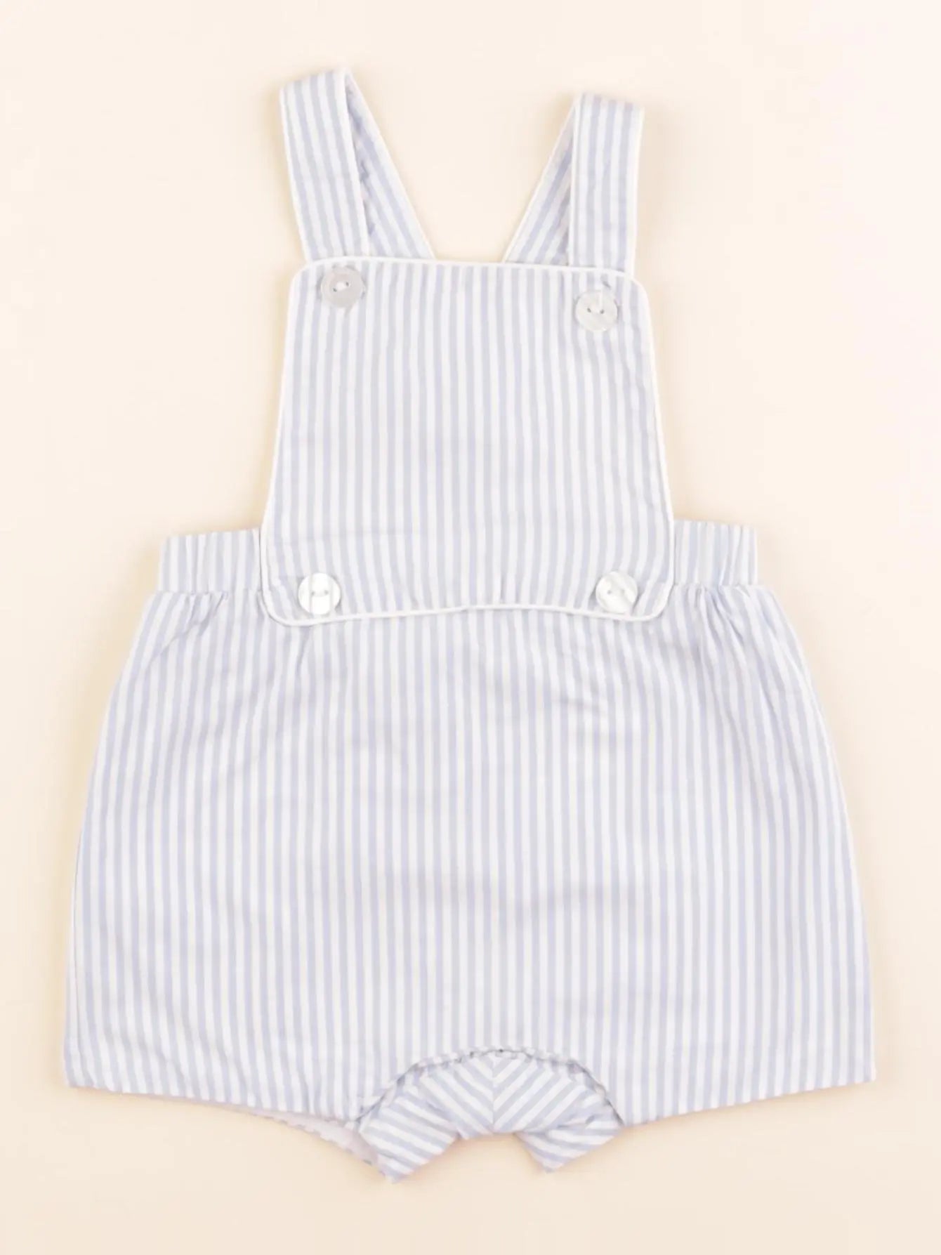 Jacadi - salopette blanc, bleu - 12 mois